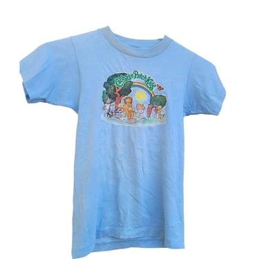 Vintage Cabbage Patch Kids Shirt Hanes M 10-12 Blue Girls Boys C4/11 