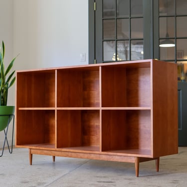 5' or 6'  BIG GEORGE - Handmade Mid Century Modern Inspired Bookshelf - Made in USA 