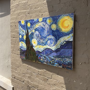 Starry Night Reproduction Painting, B. Wilson