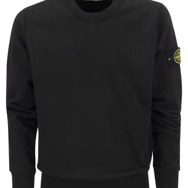 Stone Island Men Crew-Neck Sweatshirt With Stone Island Badge