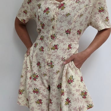 Vintage Floral Romper