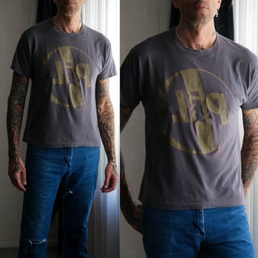 Vintage 80s Public Image LTD Happy Tour Faded Black Single Stitch Tee Shirt | Made in USA | 50/50 | 1980s PIL New Wave Punk Band T-Shirt 