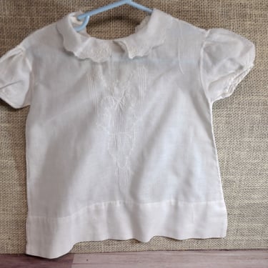 Antique Handmade Heirloom Baby Dress White Cotton Hand Embroidery Infant Dress Toddler Dress Hand Pin Tucking Extraordinary Hand Work 