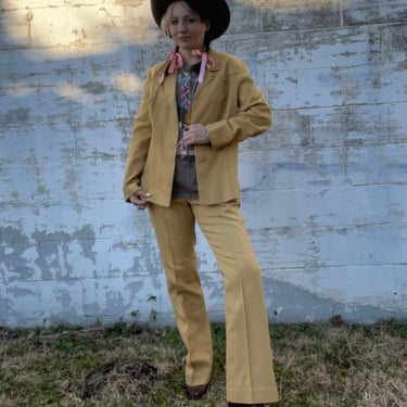 VTG H Bar C Yellow Pantsuit