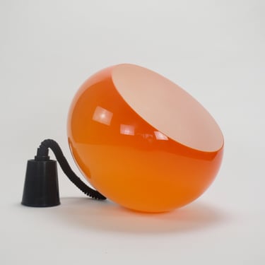 Meblo Guzzini Vintage Pendant Lamp, Orange Lamp, Yugoslavia 70s, Luiggi Massoni Design, Joly Model, Space Age Light, Italy 70s, MCM Light 