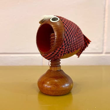 Vintage 1960s Teak Nutcracker in Bolling Style Made In Japan 