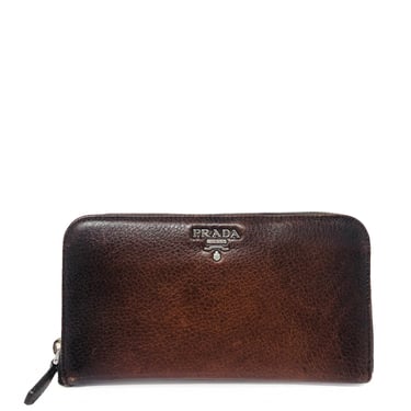 Prada Brown Leather Wallet