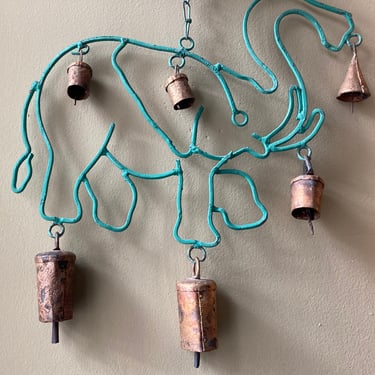 Elephant Wind Chime With Bells 