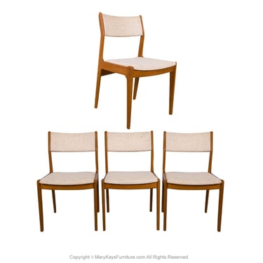 Mid Century Scandinavia Woodworks Co Teak Dining Chairs 