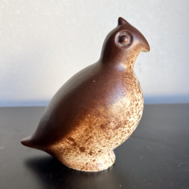 1950s Quail Bird Sculpture Ceramic by Howard Pierce 