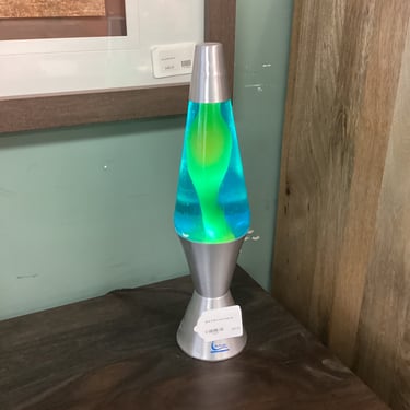 Silver & Blue Lava Lamp