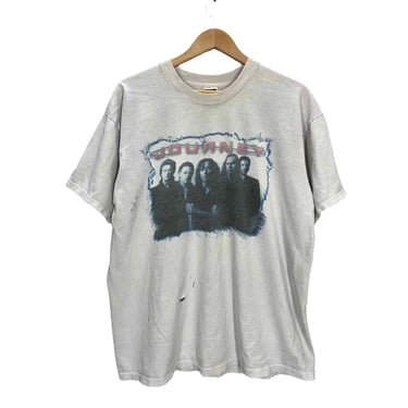 Vintage 1998 Journey Vacation’s Over Tour Rock Band T-Shirt XL/XXL Distressed