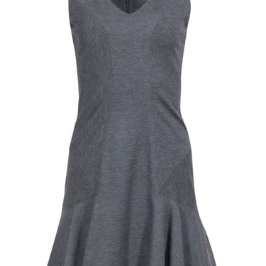 Diane von Furstenberg - Grey Sleeveless Flare Dress Sz 4