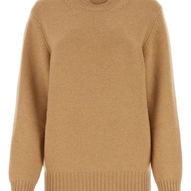 Prada Woman Camel Wool Blend Sweater