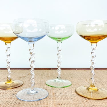 Set of Four Mix and Match Champagne Coups