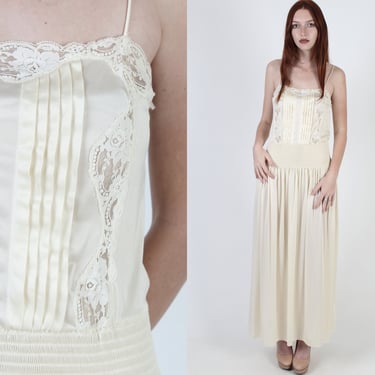 Vintage Womens Lily of France Designer Maxi Nightgown 