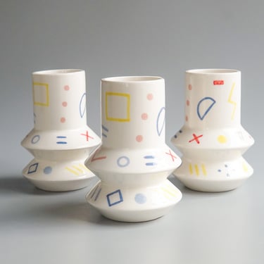 Temple Ceramics: Memphis Geo Vase