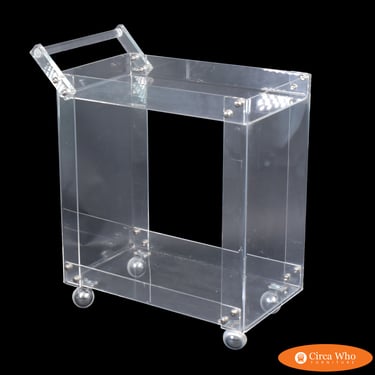 Vintage Lucite Bar Cart