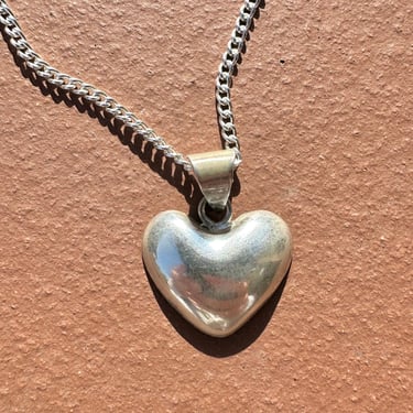 Vintage Large Heart Choker Necklace