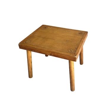Rectangle Ash Stool, France, 1950&#8217;s (Four Available)
