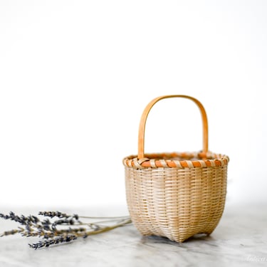 Minature Handwoven Shaker Basket 