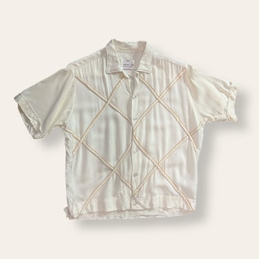 Vintage 1950’s California Palm Rayon Shirt