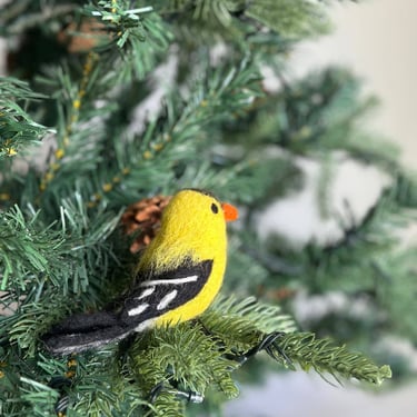 Deer Harbour Design | Felt Ornament | Goldfinch