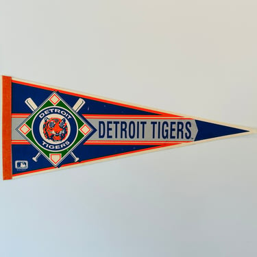 Vintage Detroit Tigers MLB Pennant 