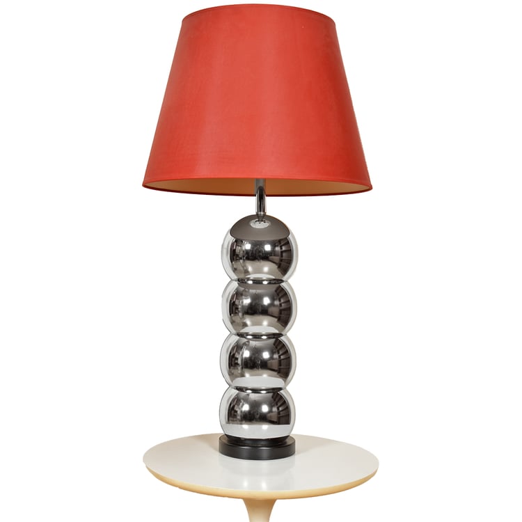 MOD Stacked 4 Chrome Ball Table Lamp