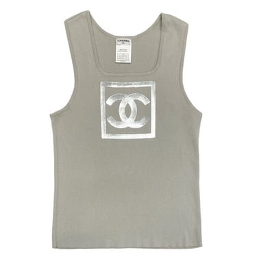 Chanel Grey Logo Tank