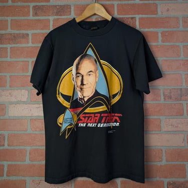 Vintage 90s Star Trek: Next Generation ORIGINAL Jean-Luc Picard Portrait Tee - Large 