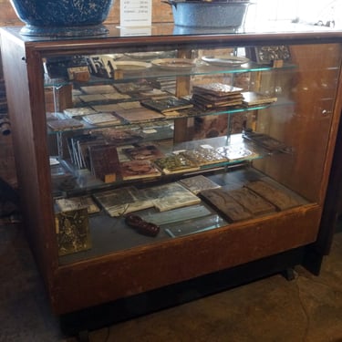 3 Shelf Antique Display Case