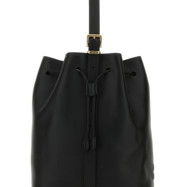 Miu Miu Woman Black Leather Bucket Bag