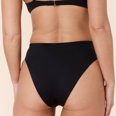 Andie Swim The 90s High Waist Bikini Eco Bottom - Black