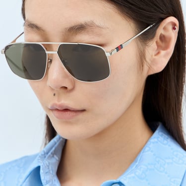 Gucci Women Navigator Frame Sunglasses