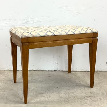 Mid-Century Piano Bench or Vanity Stool 