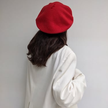 Vintage Cherry Wool Beret