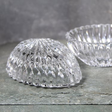 Vintage Pressed Glass Egg Ring Dish | Trinket Dish | Vintage Easter Egg | Bixley Shop 