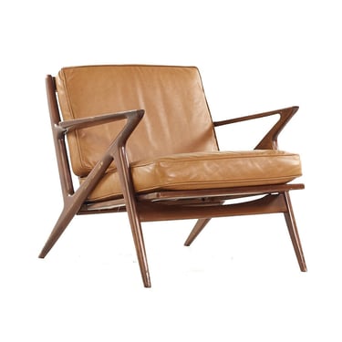 Poul Jensen for Selig Mid Century Danish Walnut Z Lounge Chair - mcm 