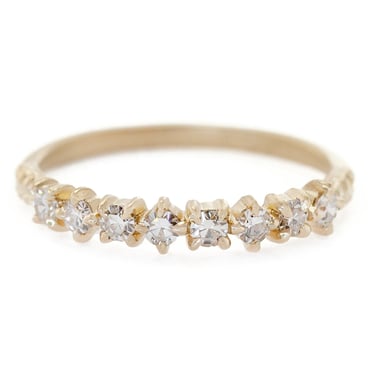 Evergreen Single Mixie Band - l8k Yellow Gold, + Diamonds (.25 ctw)