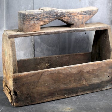 RARE! Antique, Rustic Shoe Shine Box - Handmade Shoe Shine Box - Circa 1930s - Shoe Shine/Tool Box - Vintage Rustic Decor  | FREE SHIPPING 