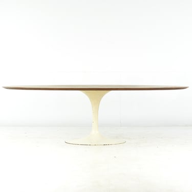 Eero Saarinen for Knoll Mid Century 96" Walnut Tulip Dining Table - mcm 