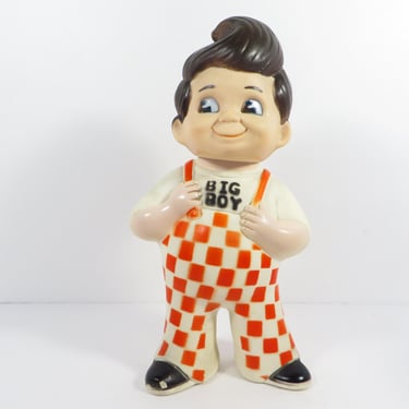 Vintage Big Boy Rubber Coin Bank 