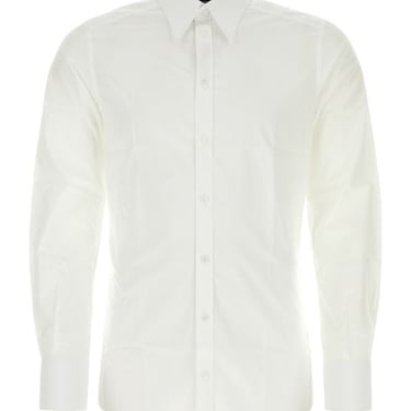 Dolce &amp; Gabbana Man White Poplin Shirt