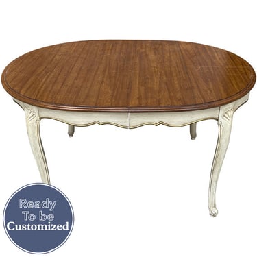 55&quot;-71&quot;-87'' Unfinished Vintage Dining Table Extendable #08775