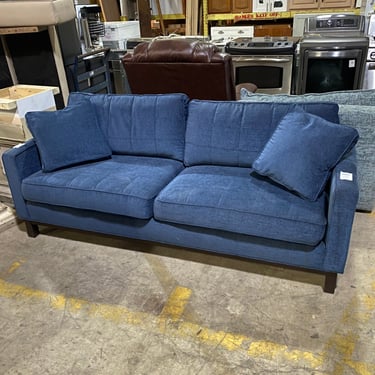 Ethan Allen Navy Blue Sofa