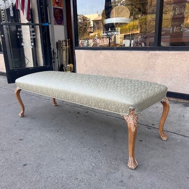 Closet Middleman | Large French-style Silk Bench 