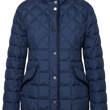 Moncler Woman Courlis' Blue Recycled Polyester Down Jacket
