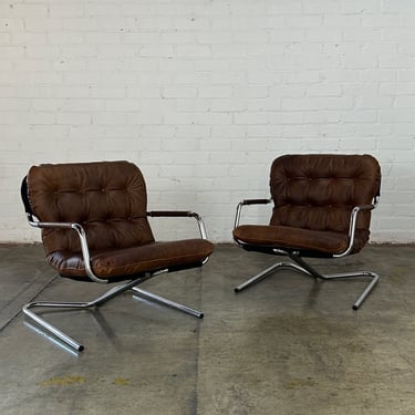 Cantilevered Italian Lounge chairs - sold separately 