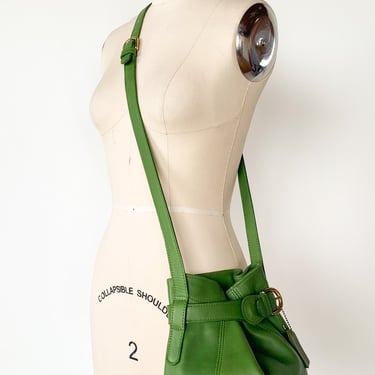 1990s Green Coach Soho Bucket Bag